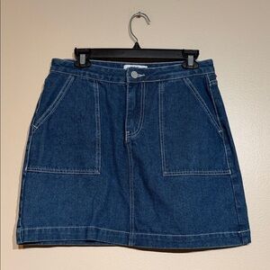 Redial Stylish Indigo Denim Mini Skirt
